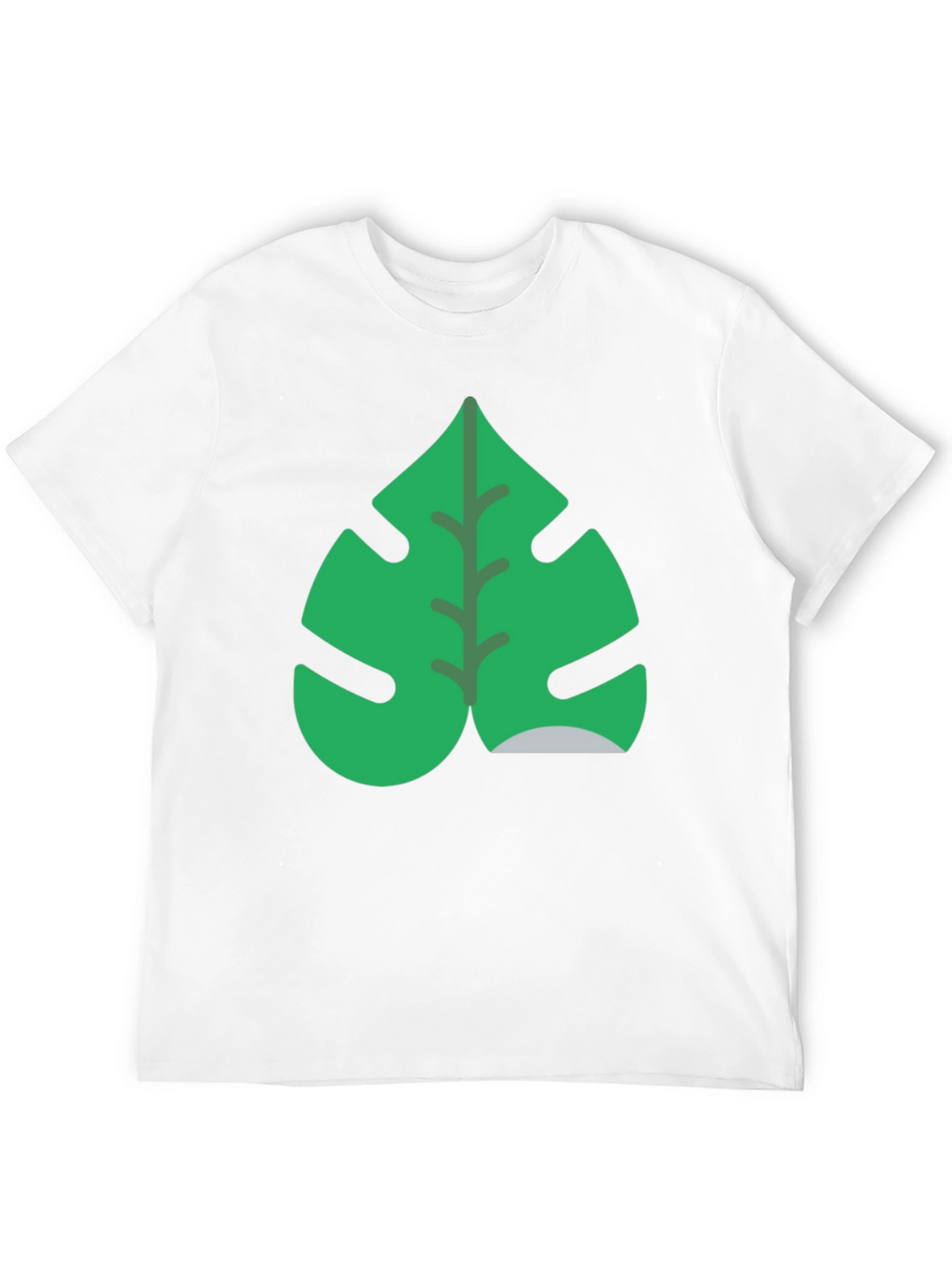 Tropical Monstera Leaf Black T-Shirt