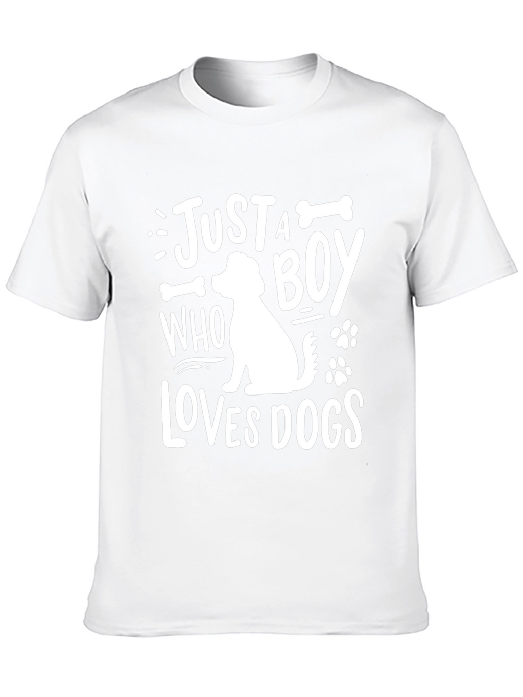 Just A Boy Who Loves Dogs Graphic Tee