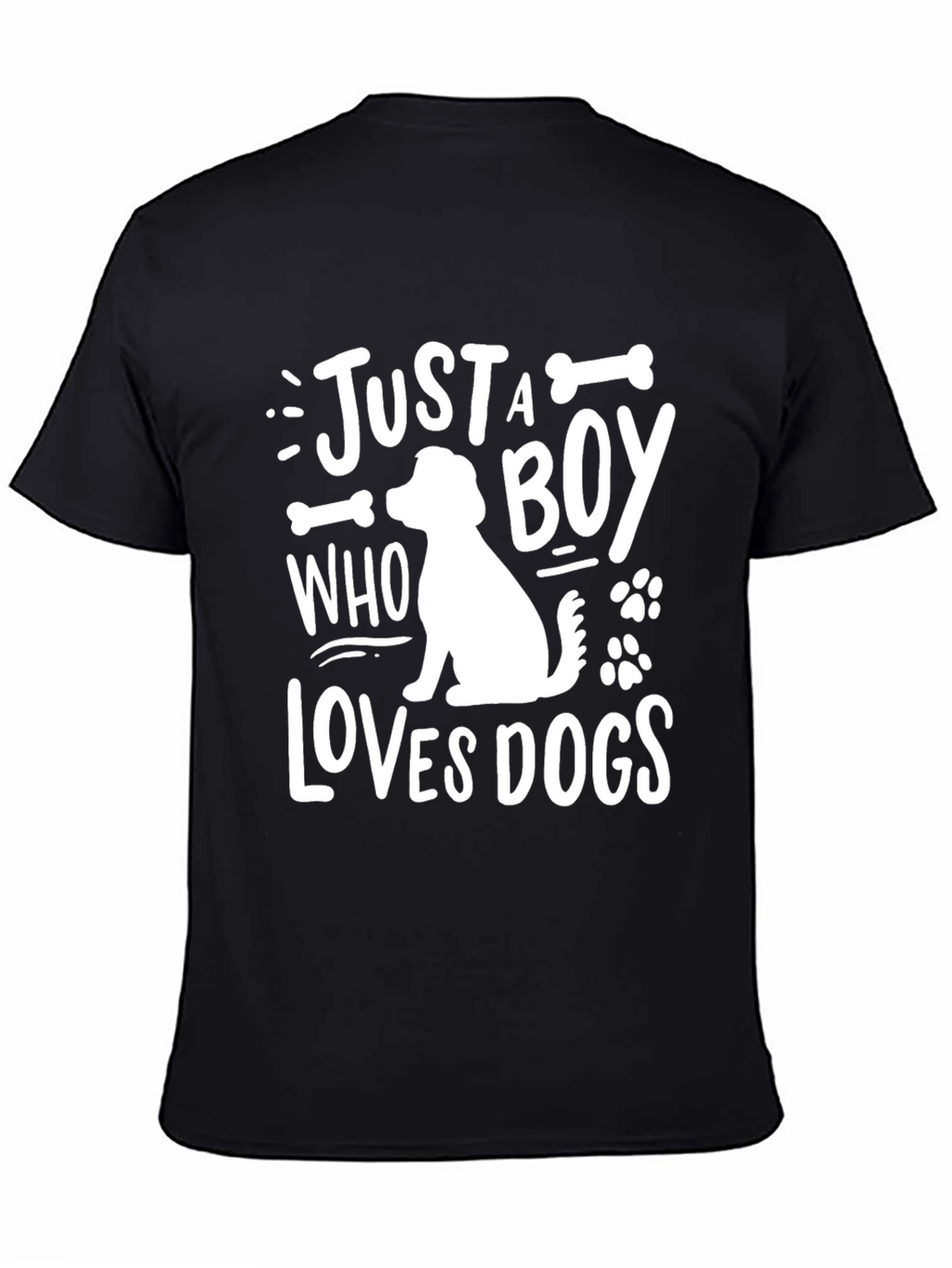 Just A Boy Who Loves Dogs Graphic Tee