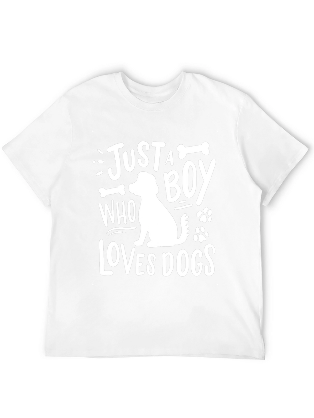 Just A Boy Who Loves Dogs Graphic Tee