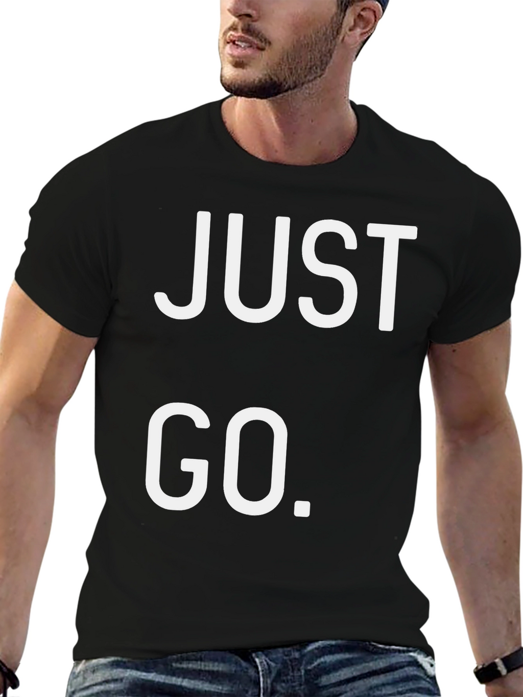 Just Go Black T-Shirt