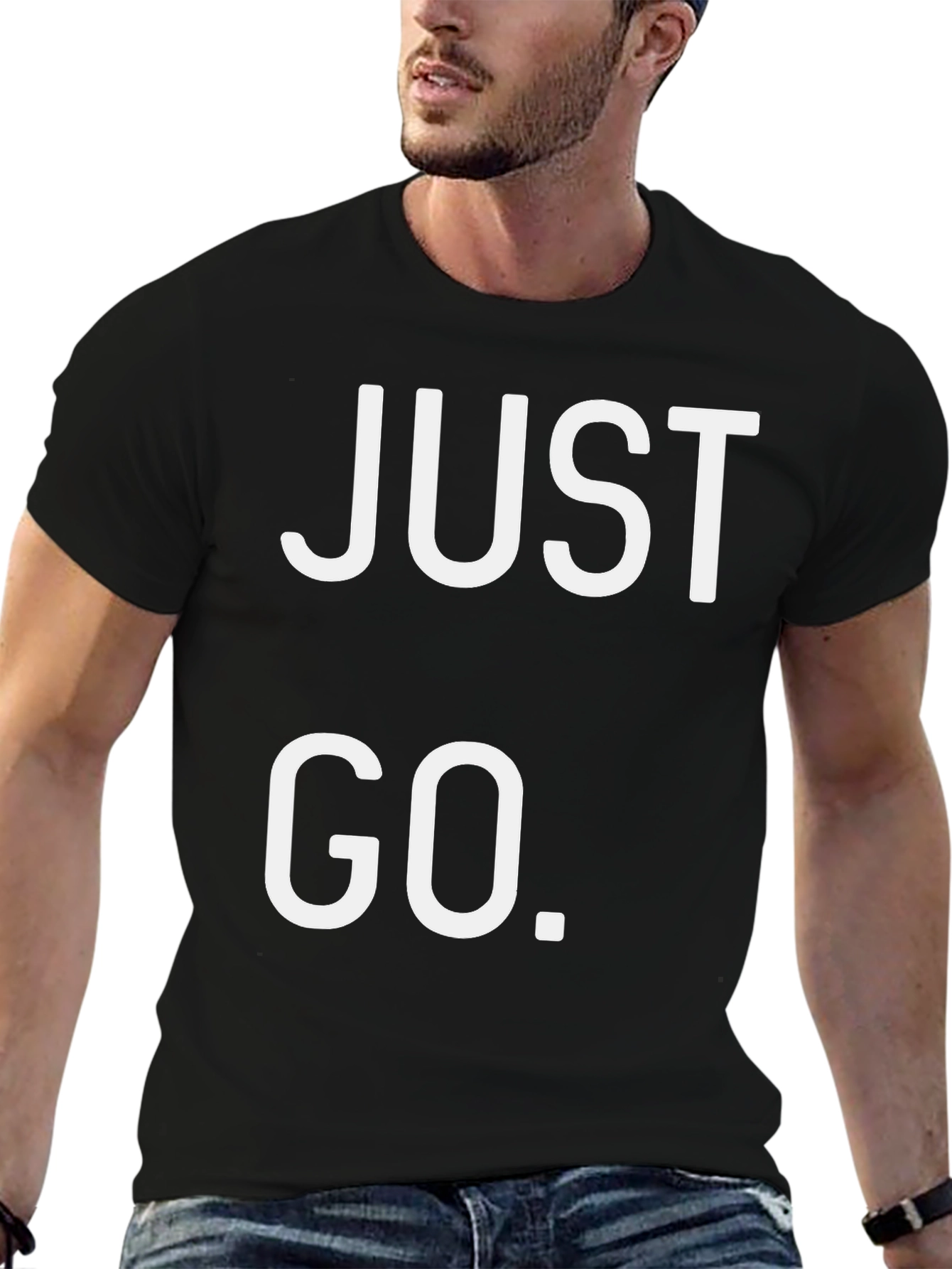 Just Go Black T-Shirt