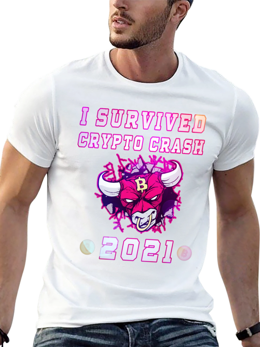 Crypto Crash Survivor 2021 Graphic T-Shirt