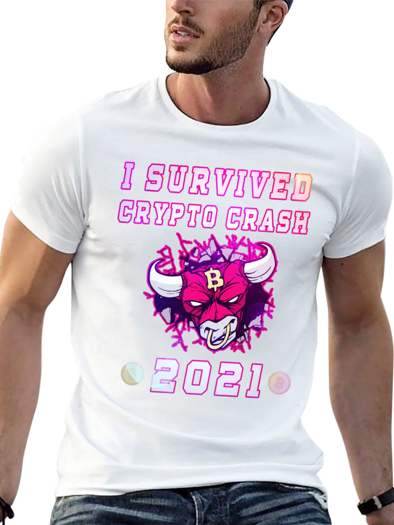 Crypto Crash Survivor 2021 Graphic T-Shirt