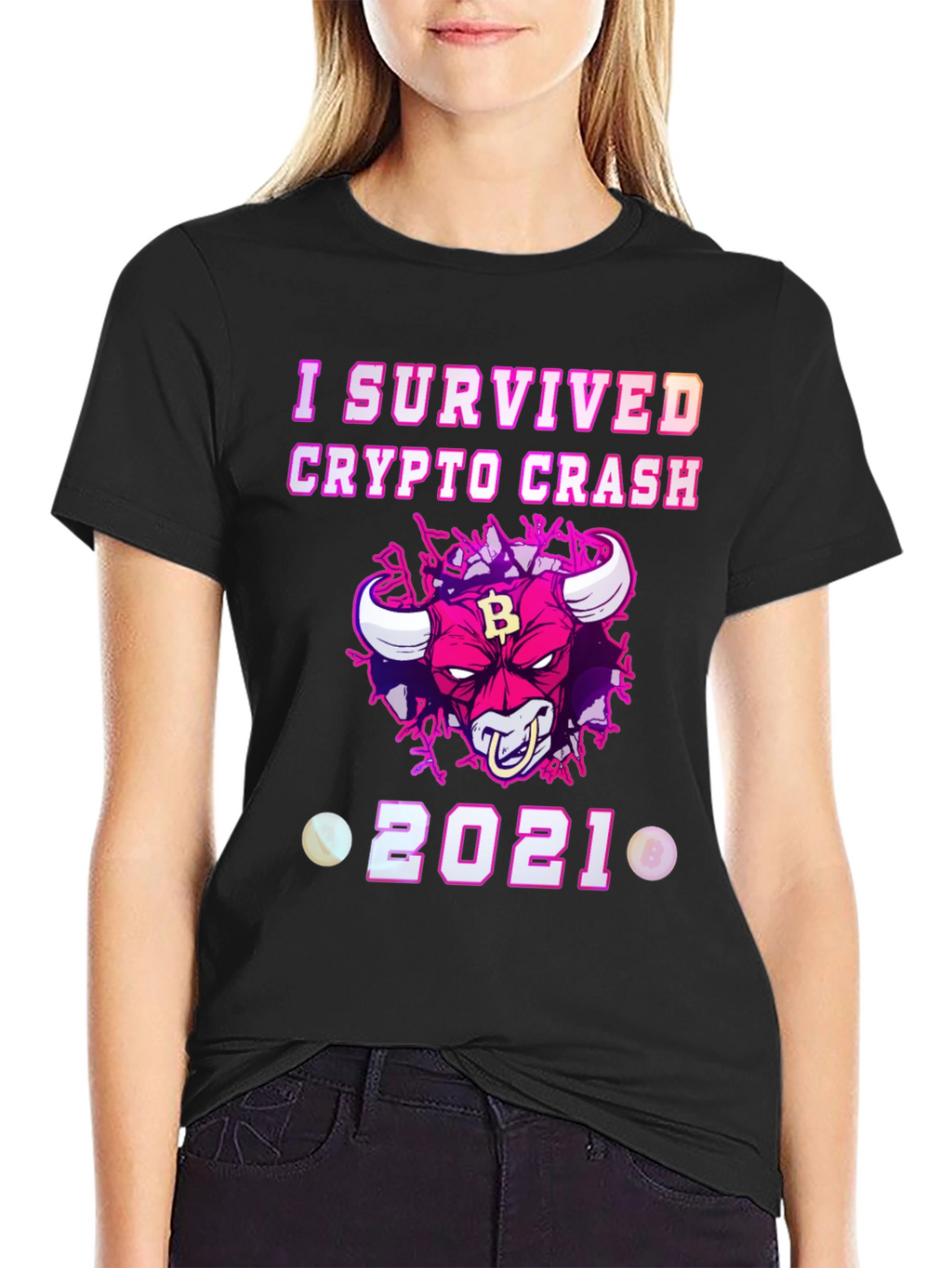 Crypto Crash Survivor 2021 Graphic T-Shirt