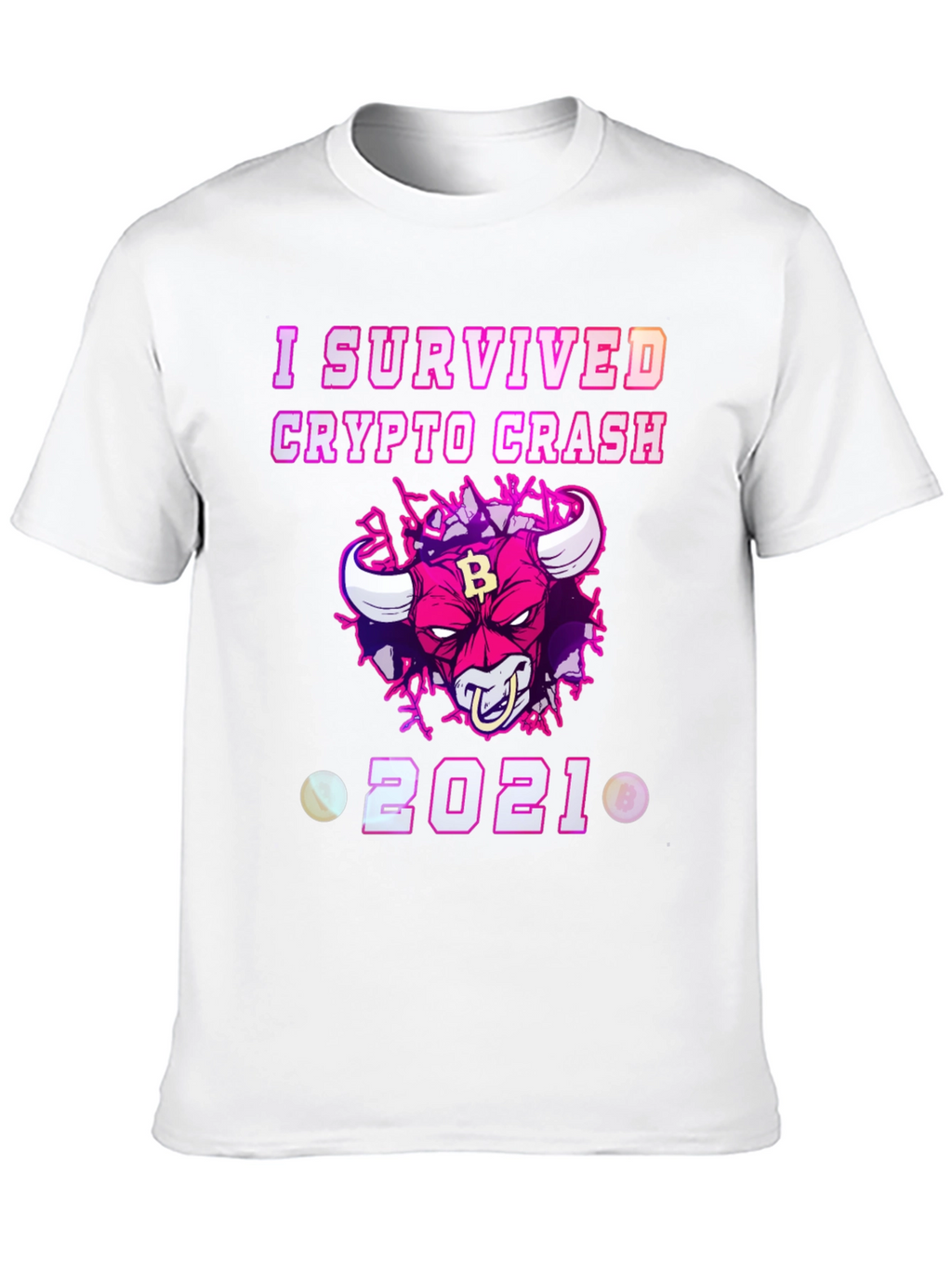 Crypto Crash Survivor 2021 Graphic T-Shirt