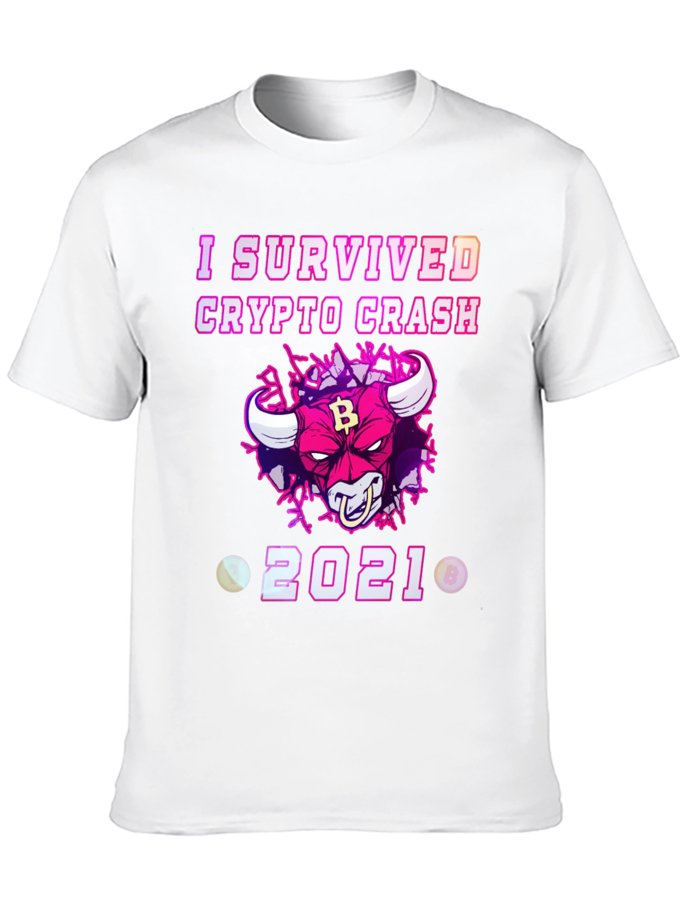 Crypto Crash Survivor 2021 Graphic T-Shirt