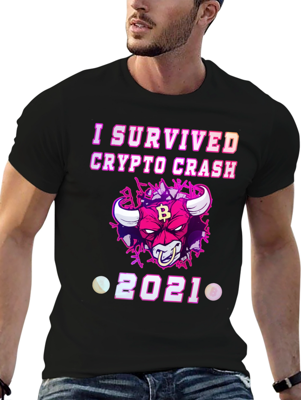 Crypto Crash Survivor 2021 Graphic T-Shirt