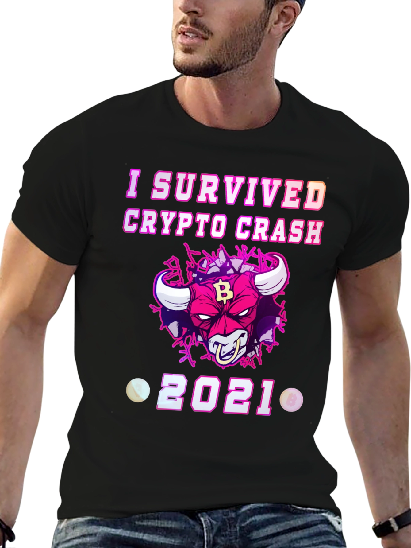 Crypto Crash Survivor 2021 Graphic T-Shirt
