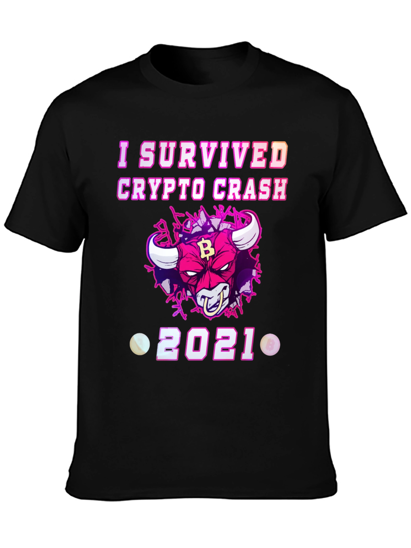 Crypto Crash Survivor 2021 Graphic T-Shirt
