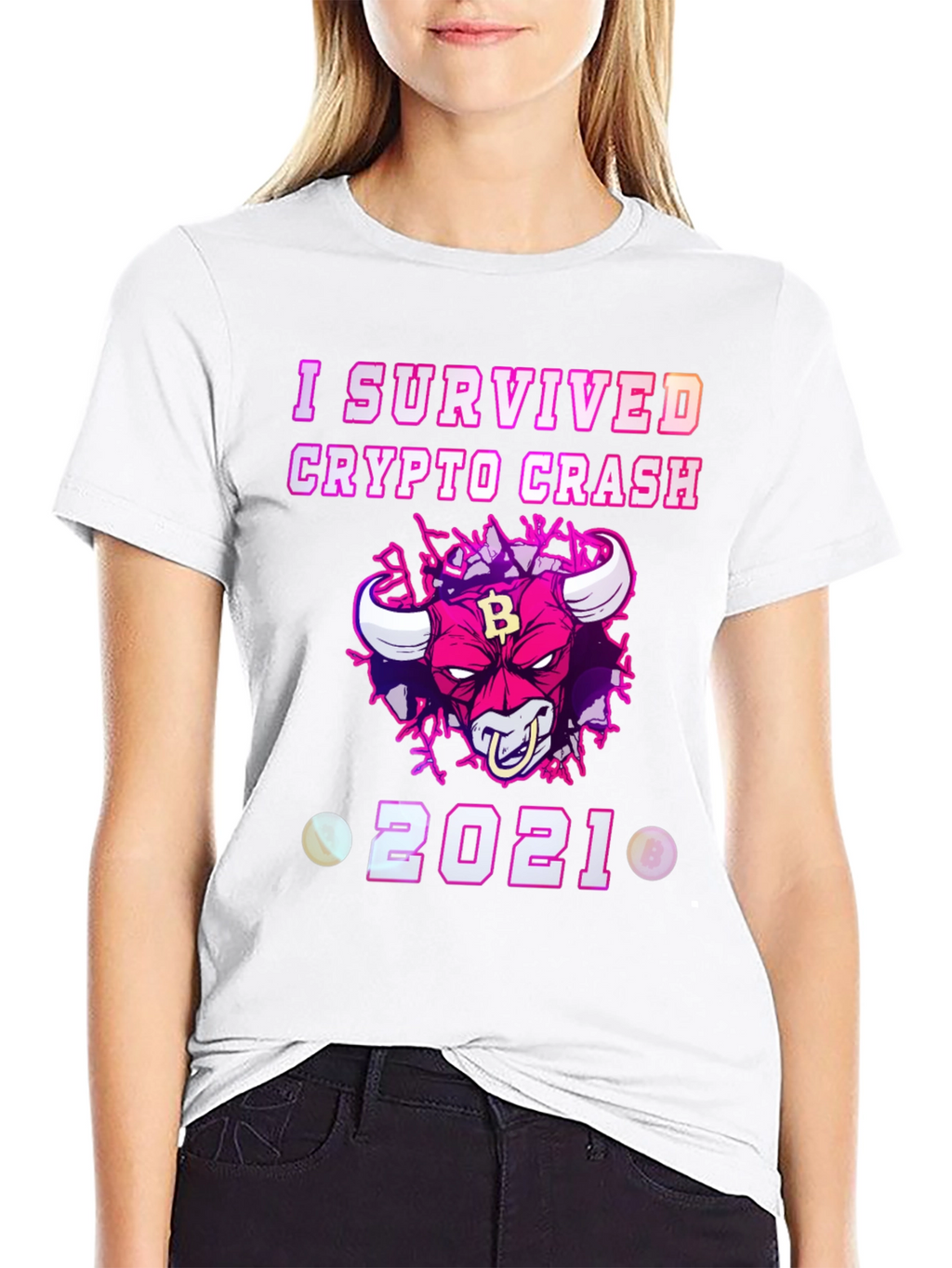 Crypto Crash Survivor 2021 Graphic T-Shirt