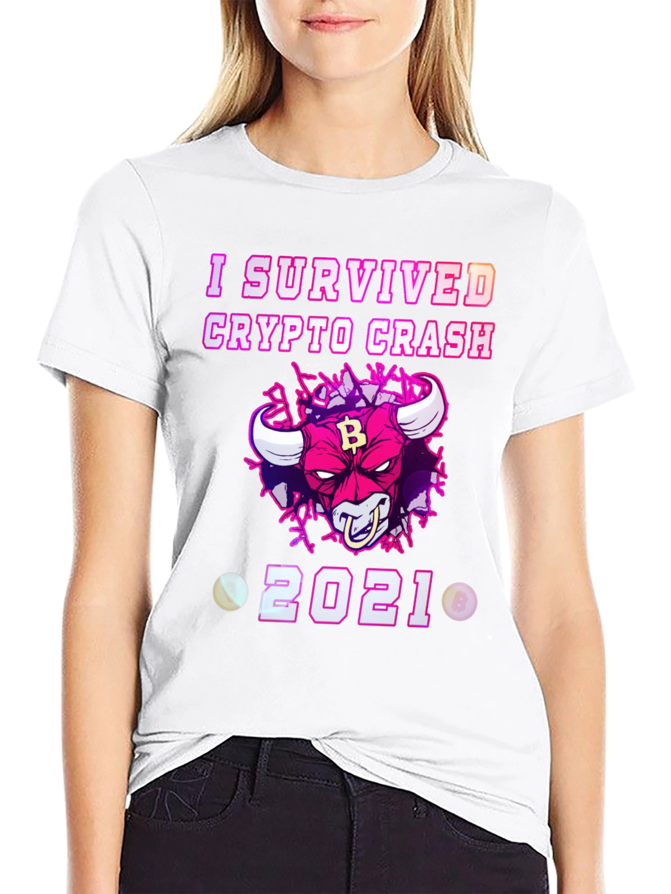 Crypto Crash Survivor 2021 Graphic T-Shirt
