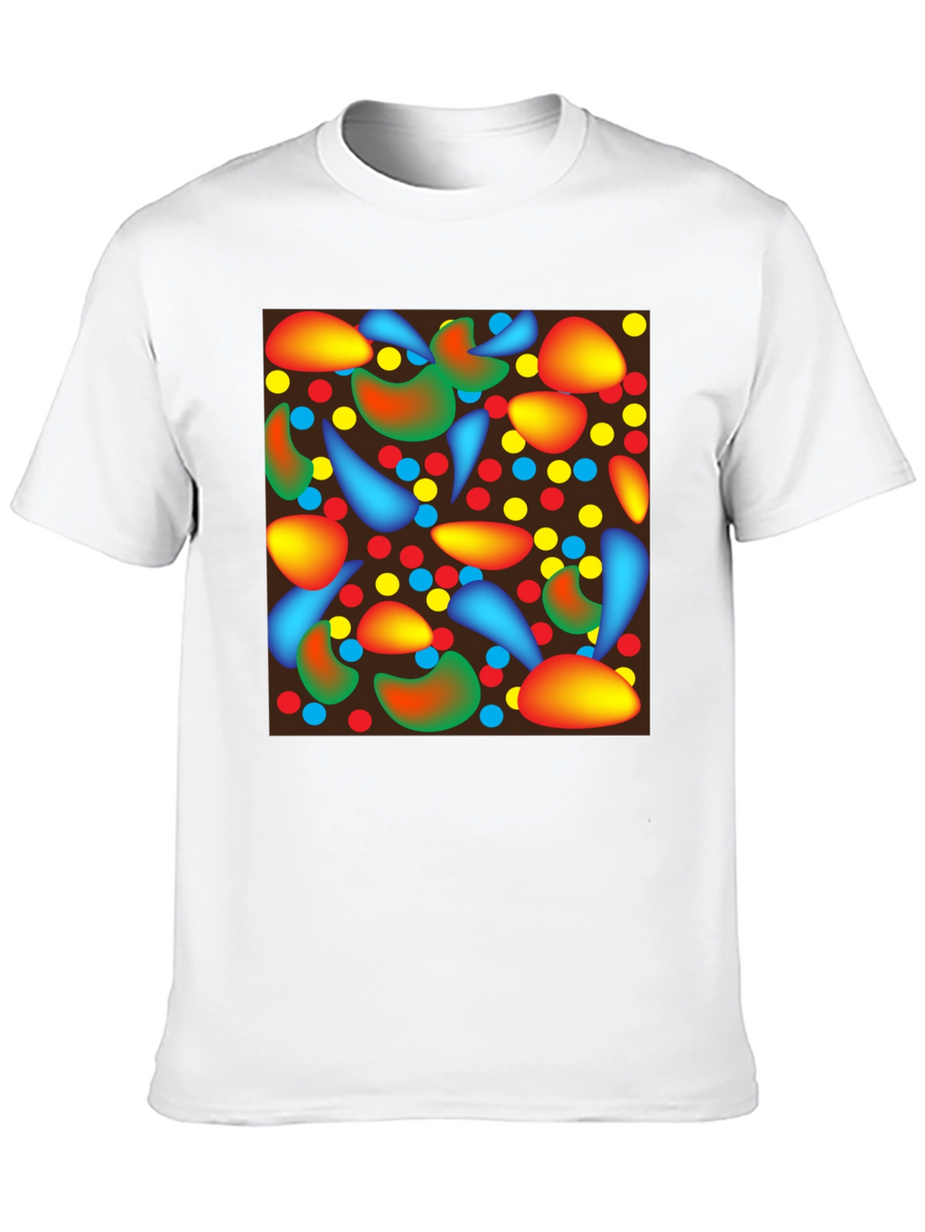 Abstract Pattern Black T-Shirt