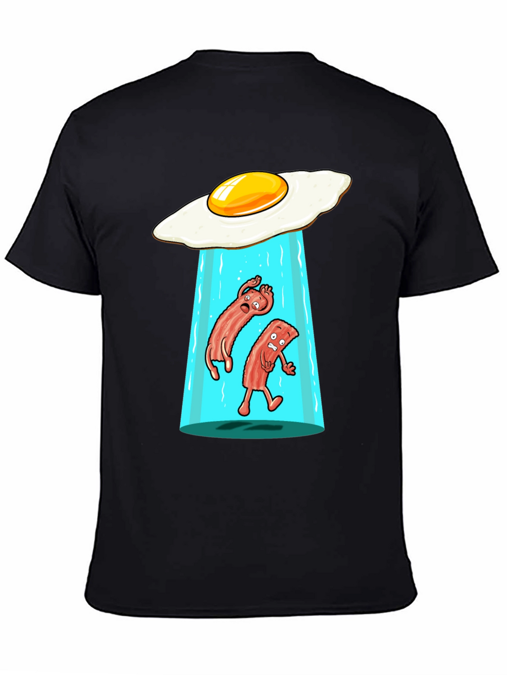 Funny Alien Abduction Breakfast T-Shirt