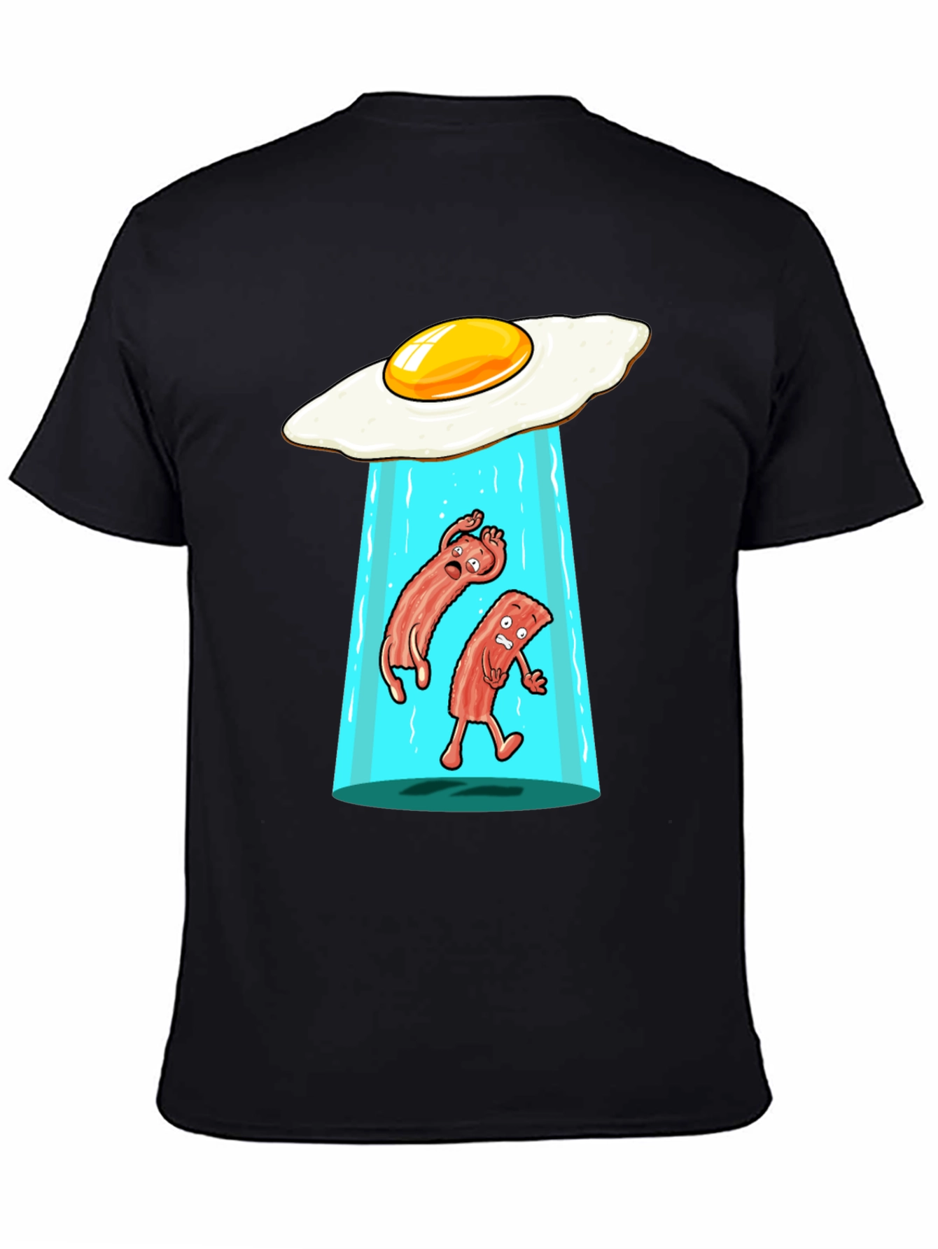 Funny Alien Abduction Breakfast T-Shirt