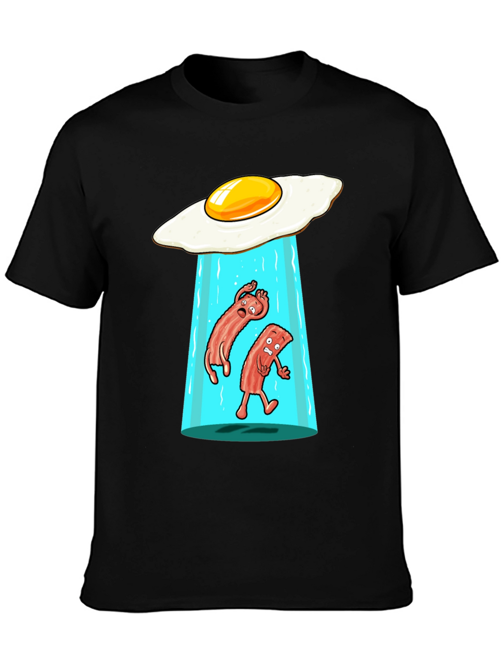 Funny Alien Abduction Breakfast T-Shirt
