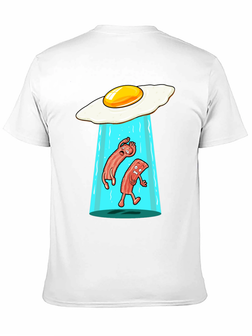 Funny Alien Abduction Breakfast T-Shirt