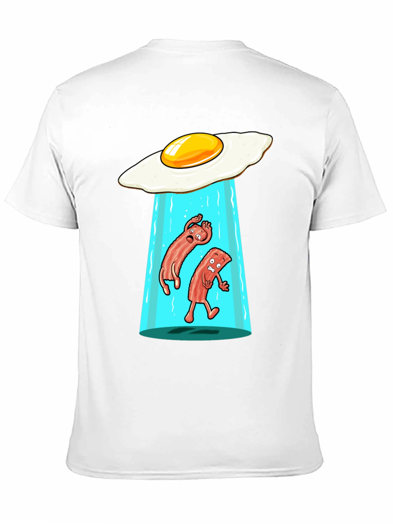Funny Alien Abduction Breakfast T-Shirt