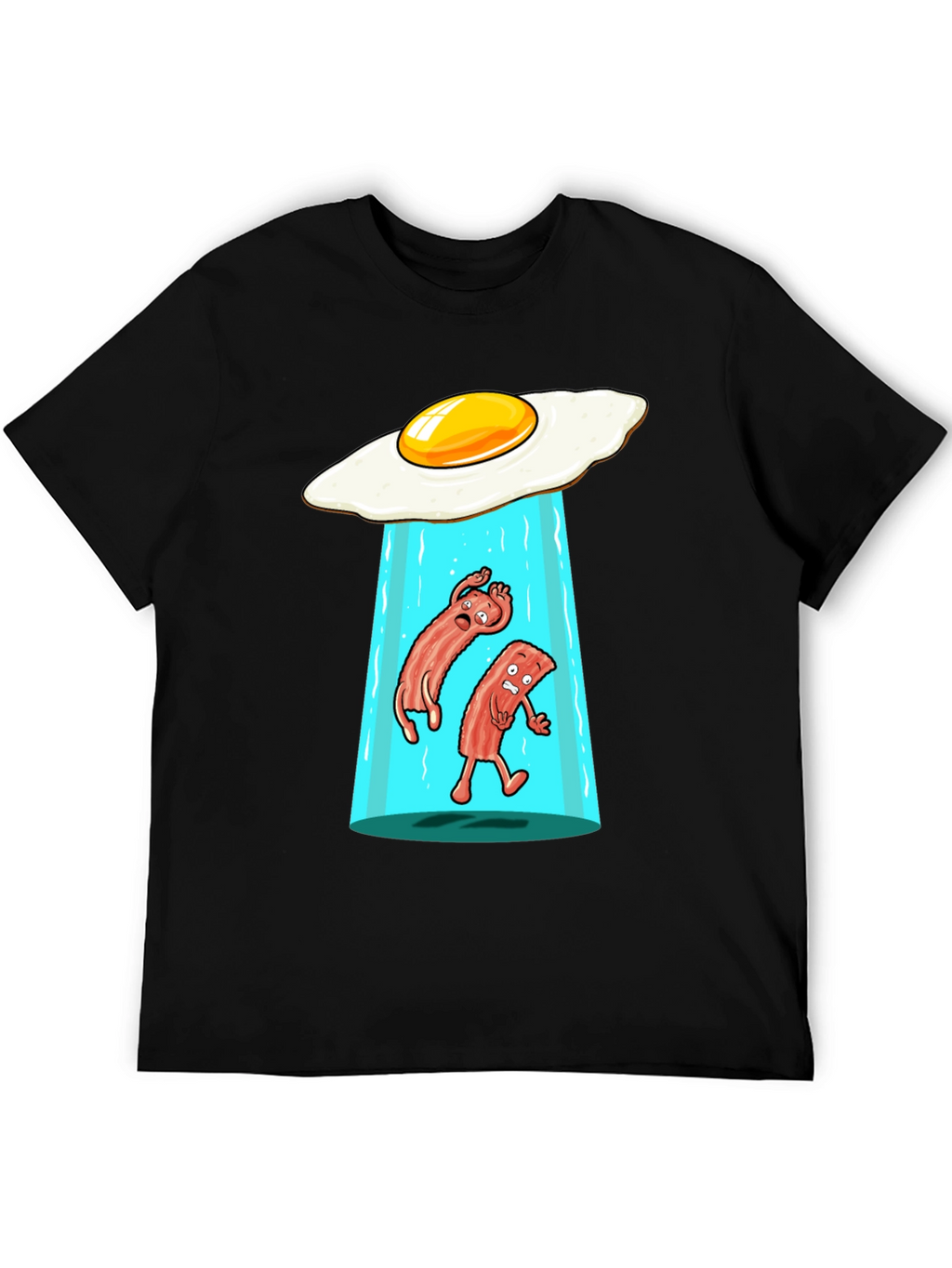Funny Alien Abduction Breakfast T-Shirt
