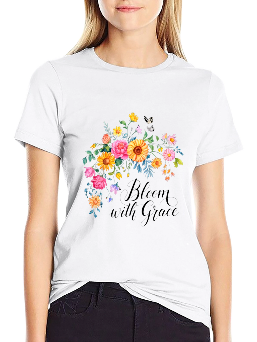 Bloom with Grace Floral T-Shirt