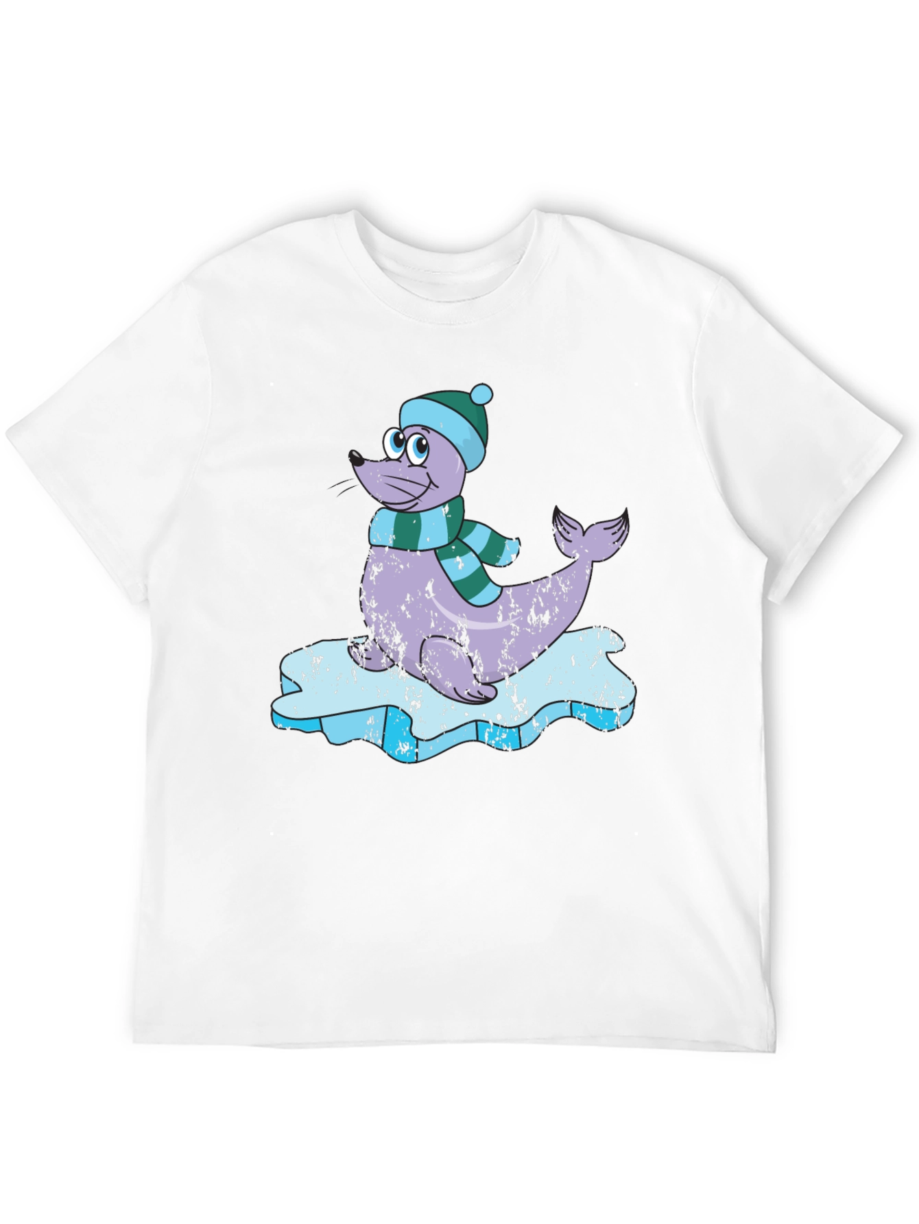 Seal on Ice T-Shirt - Cute Winter Tee