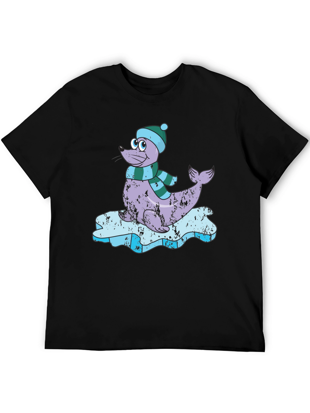 Seal on Ice T-Shirt - Cute Winter Tee