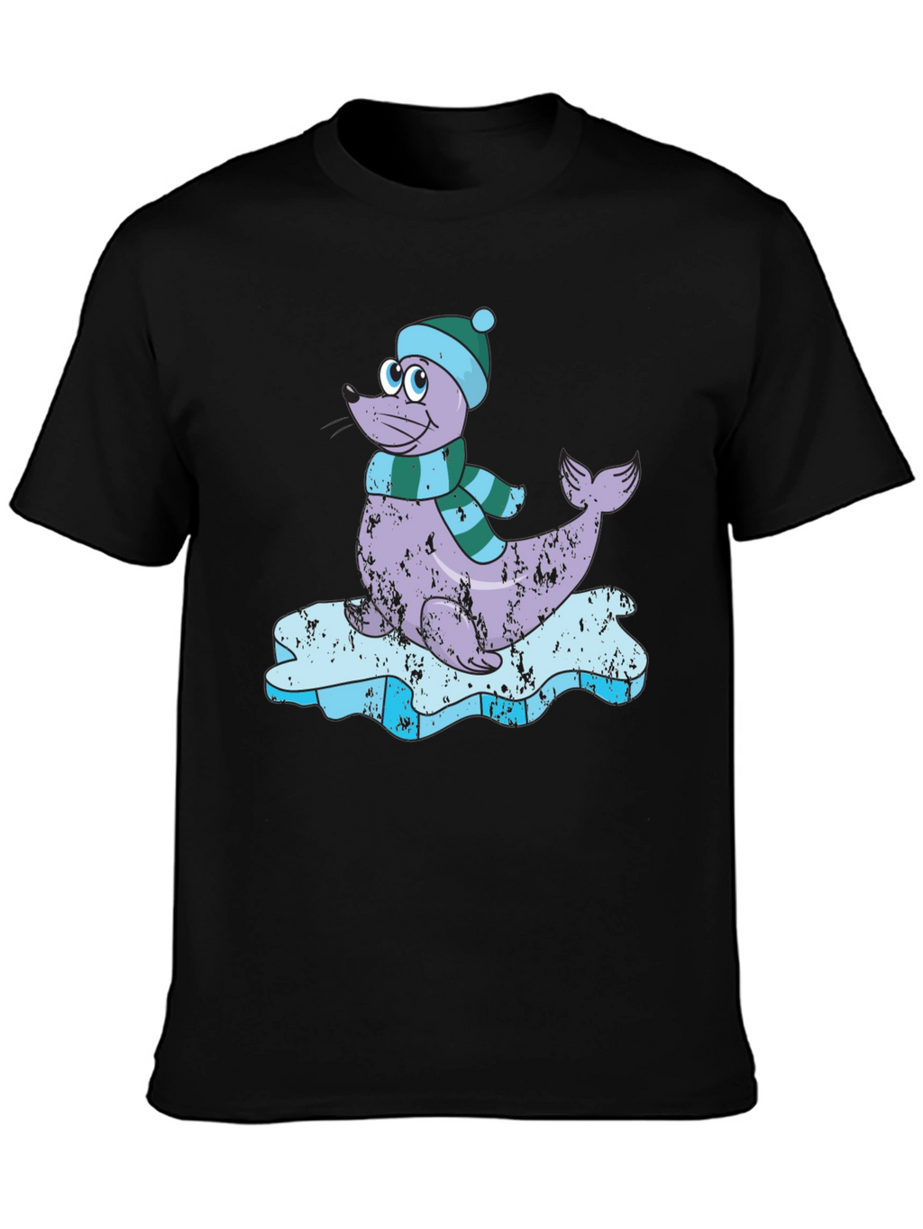 Seal on Ice T-Shirt - Cute Winter Tee