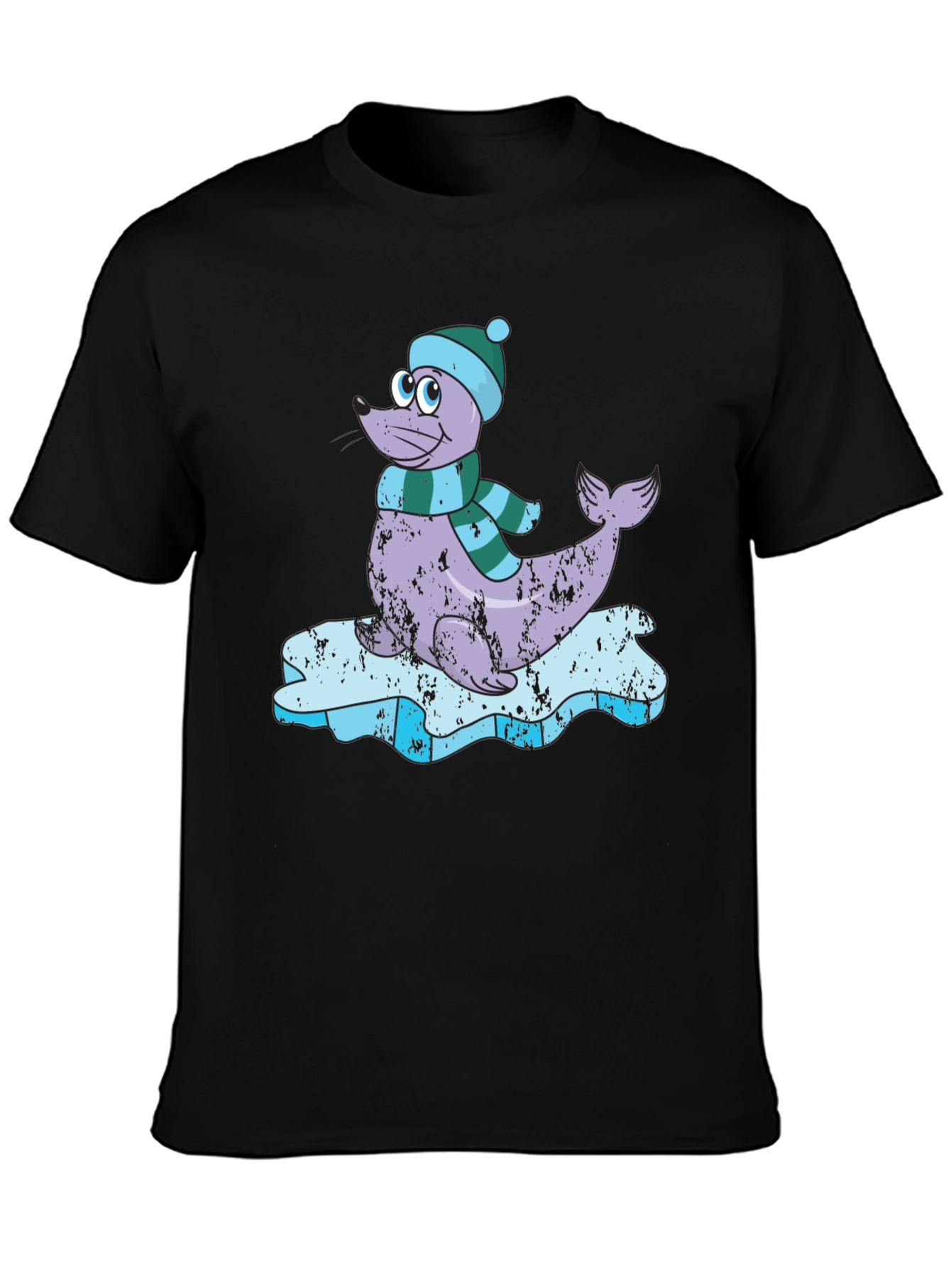 Seal on Ice T-Shirt - Cute Winter Tee