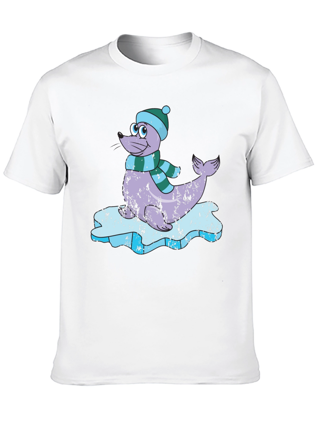 Seal on Ice T-Shirt - Cute Winter Tee