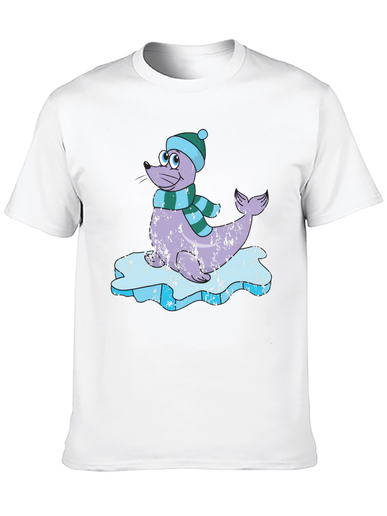 Seal on Ice T-Shirt - Cute Winter Tee