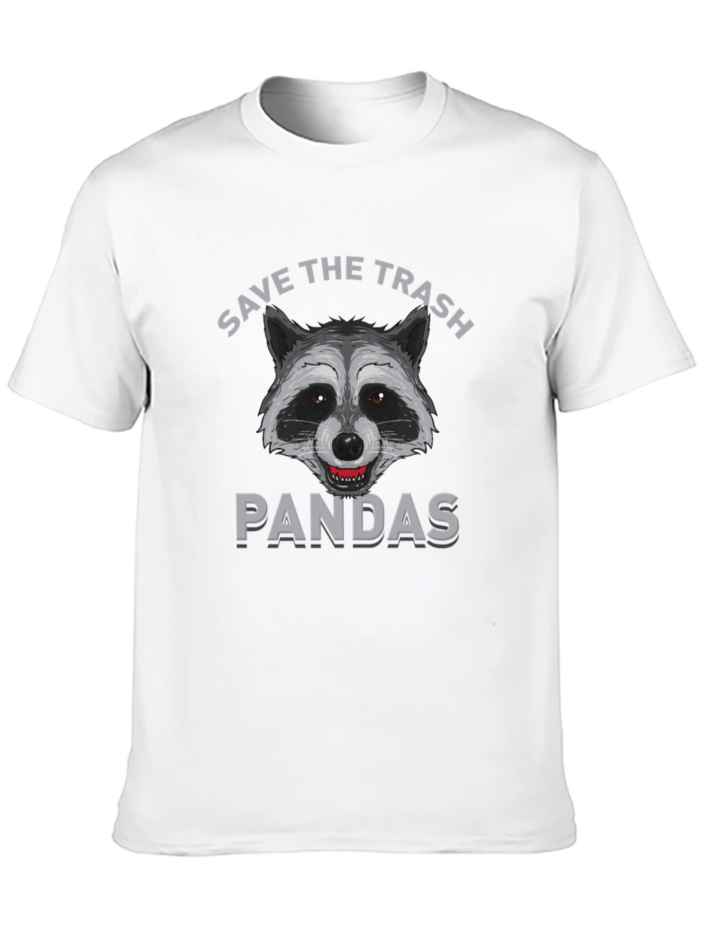 Save the Trash Pandas Funny Raccoon Graphic T-Shirt