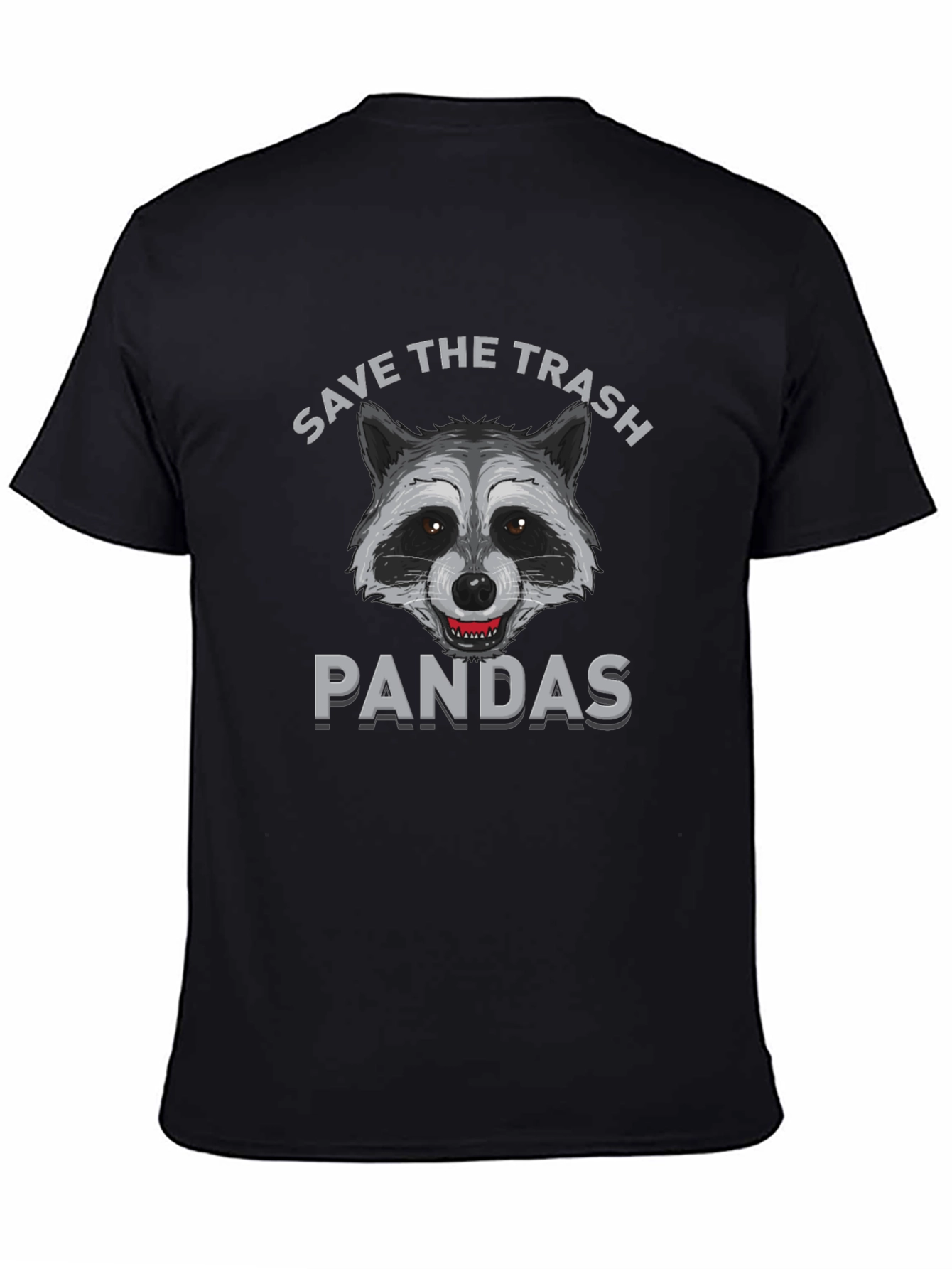 Save the Trash Pandas Funny Raccoon Graphic T-Shirt