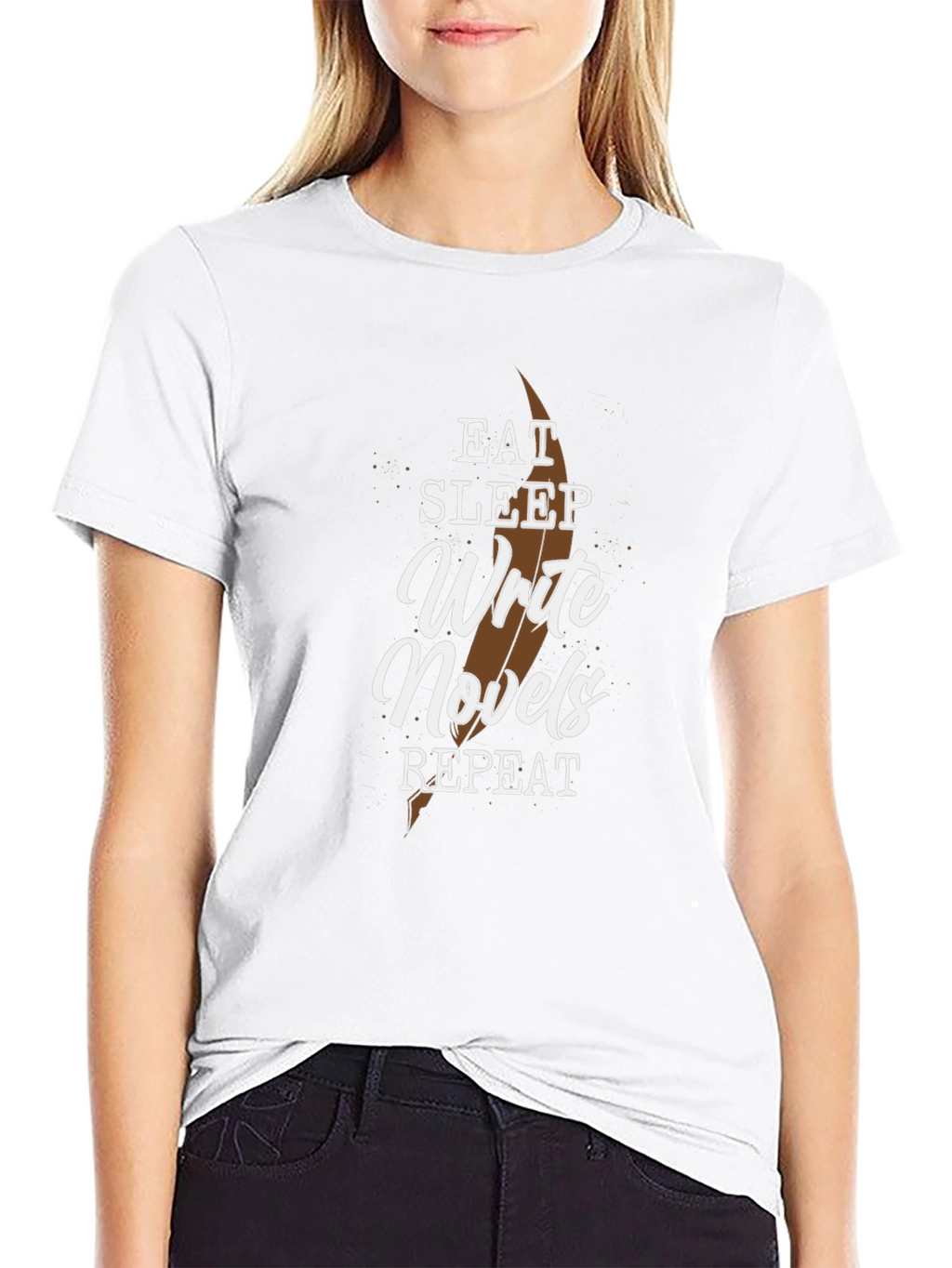 Eat Sleep Write Novels Repeat Graphic Tee