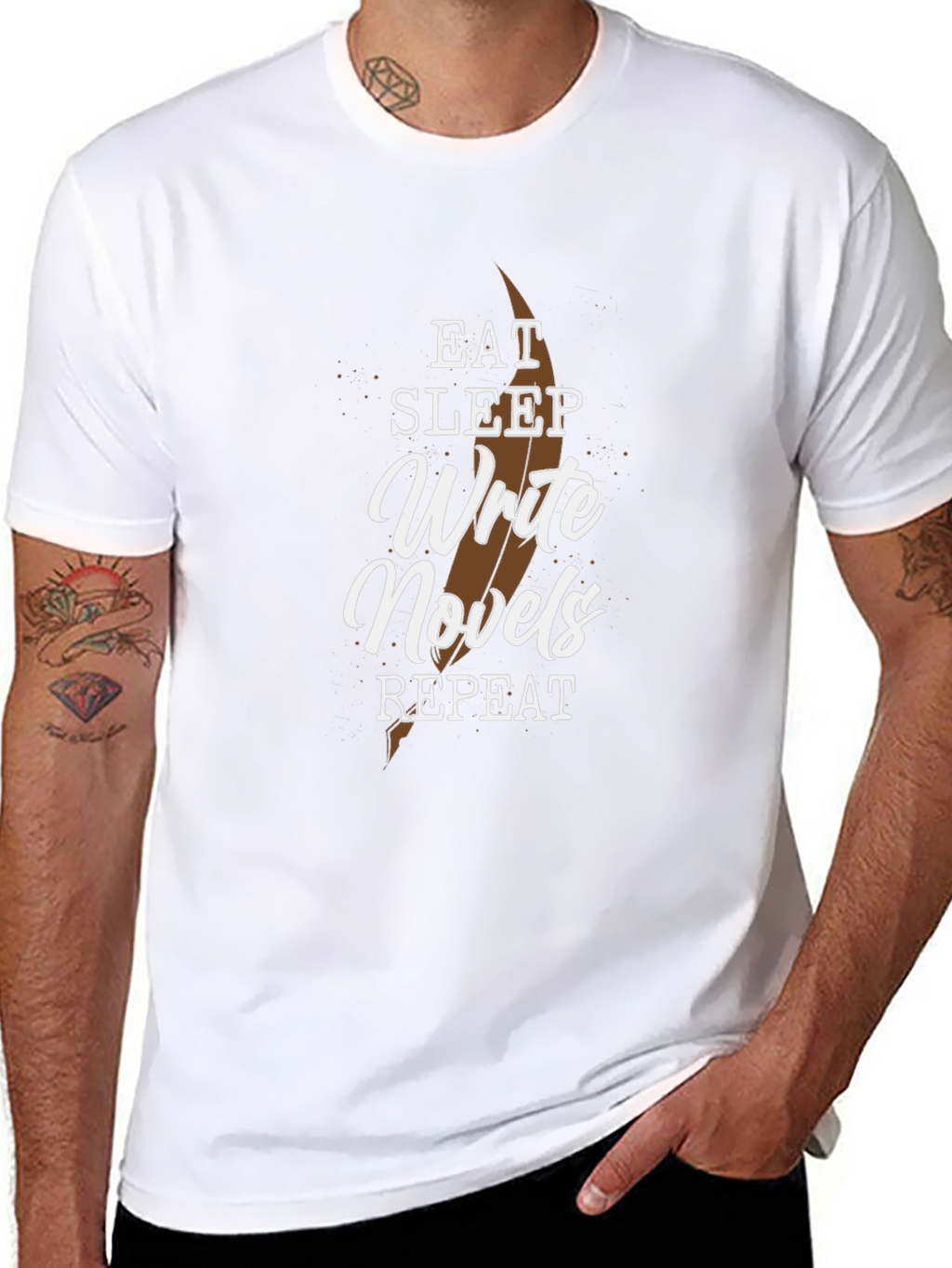 Eat Sleep Write Novels Repeat Graphic Tee