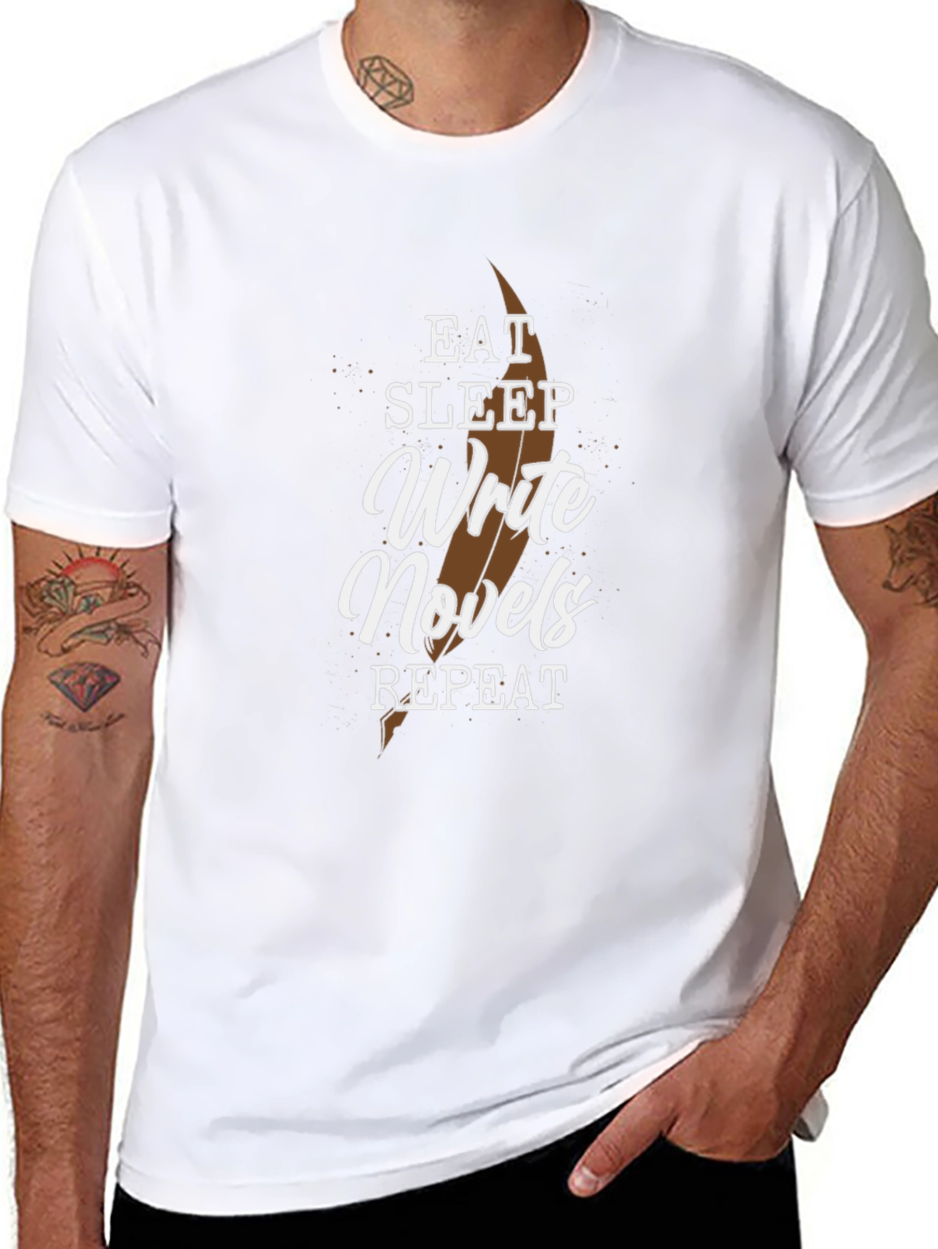 Eat Sleep Write Novels Repeat Graphic Tee