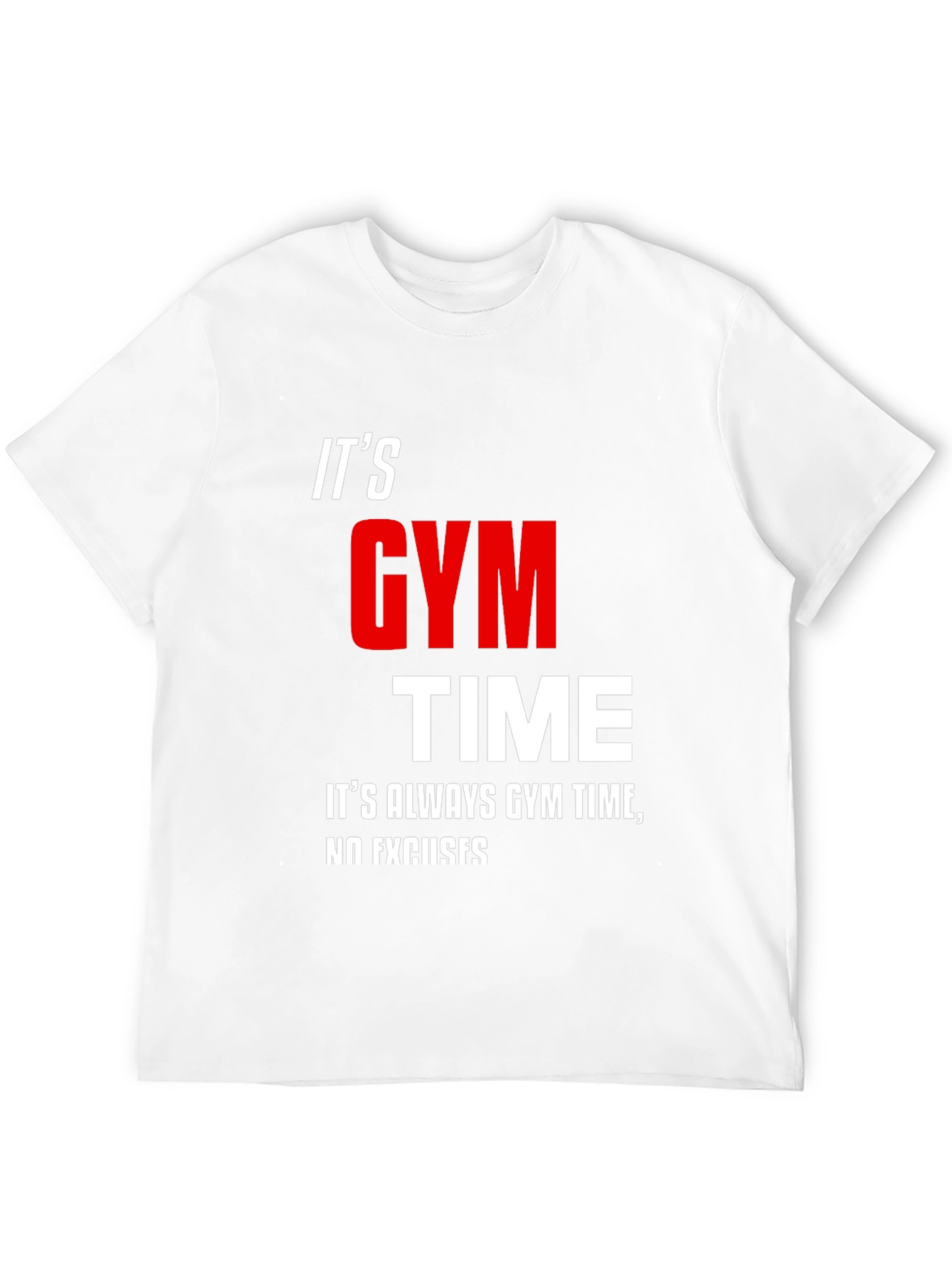 Its Gym Time Black T-Shirt