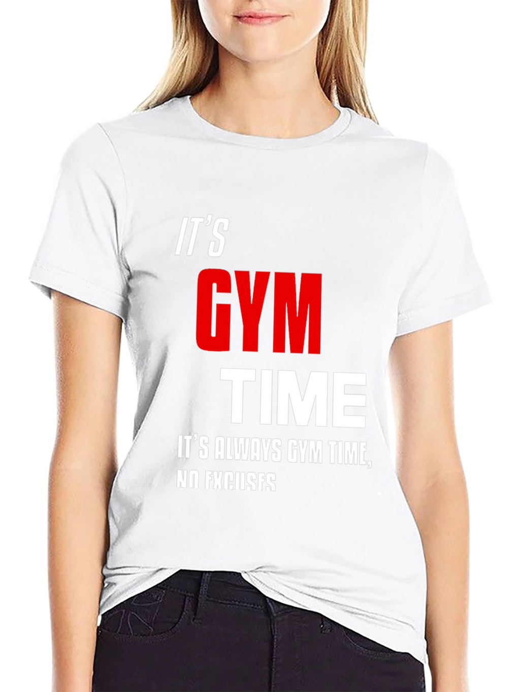 Its Gym Time Black T-Shirt