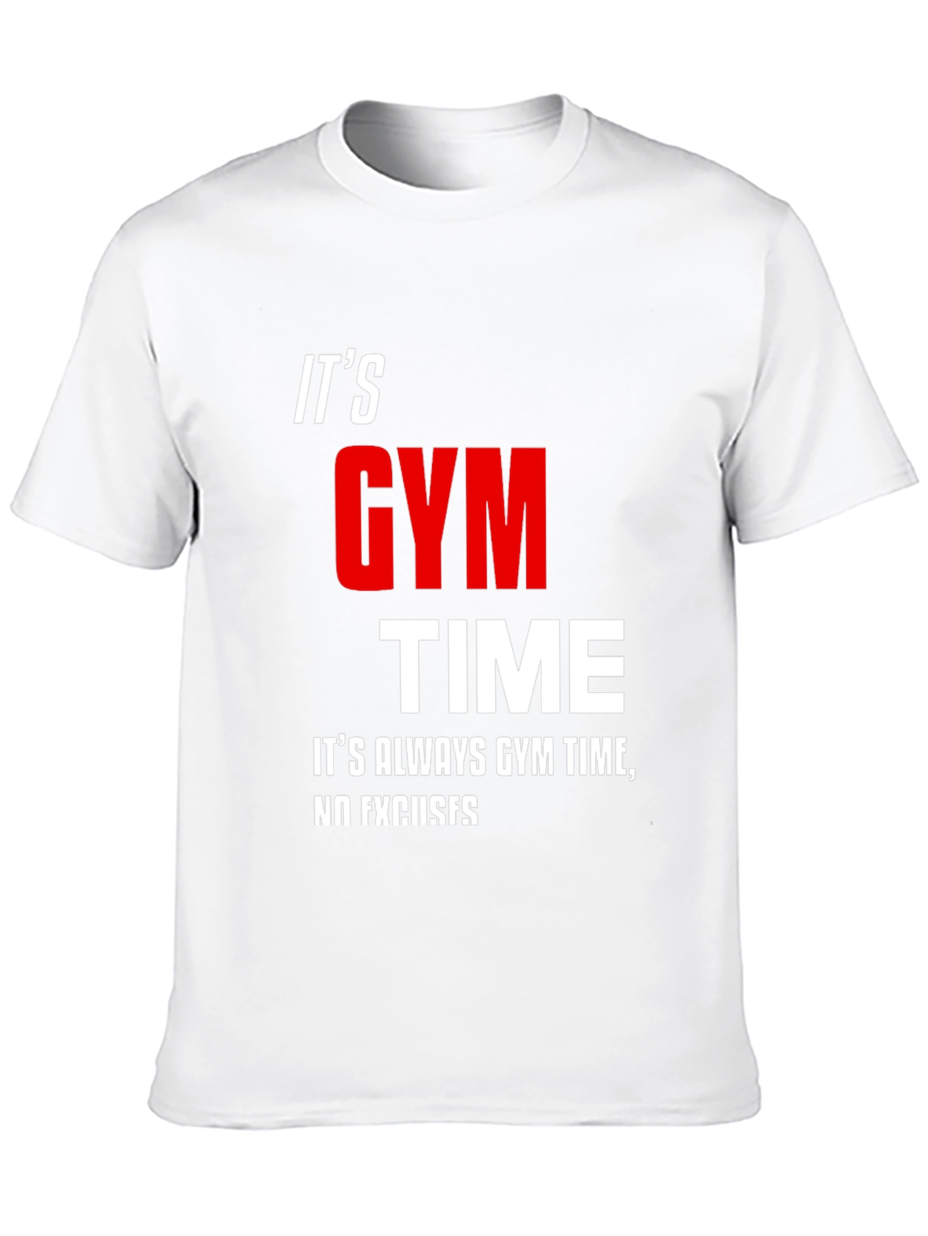 Its Gym Time Black T-Shirt