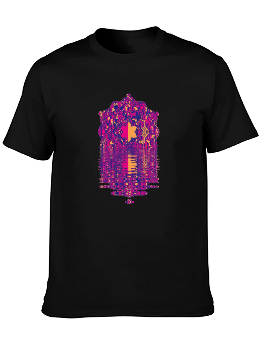 Psychedelic Mandala Reflection Graphic T-Shirt