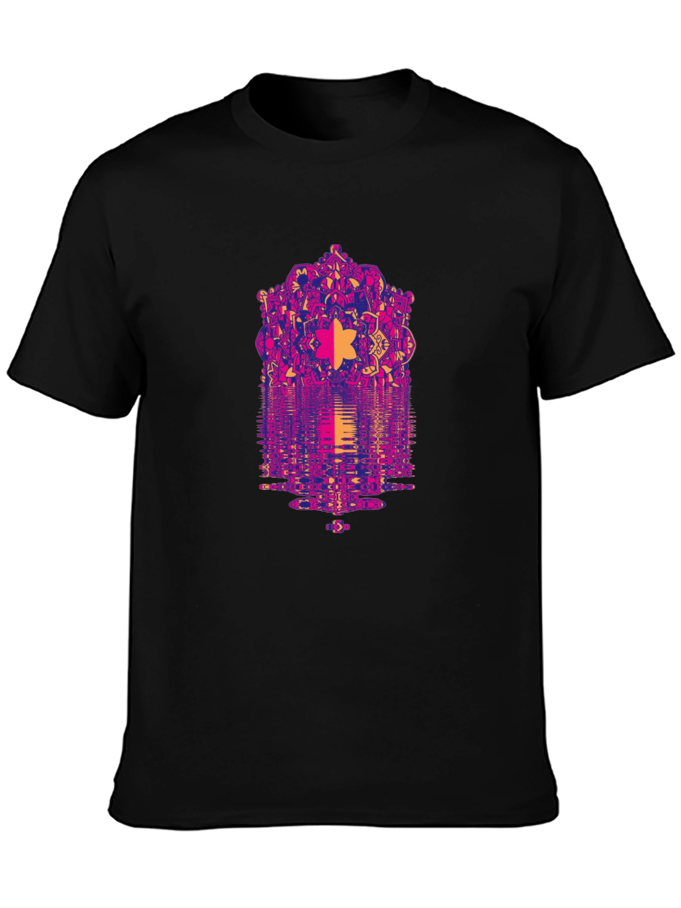 Psychedelic Mandala Reflection Graphic T-Shirt