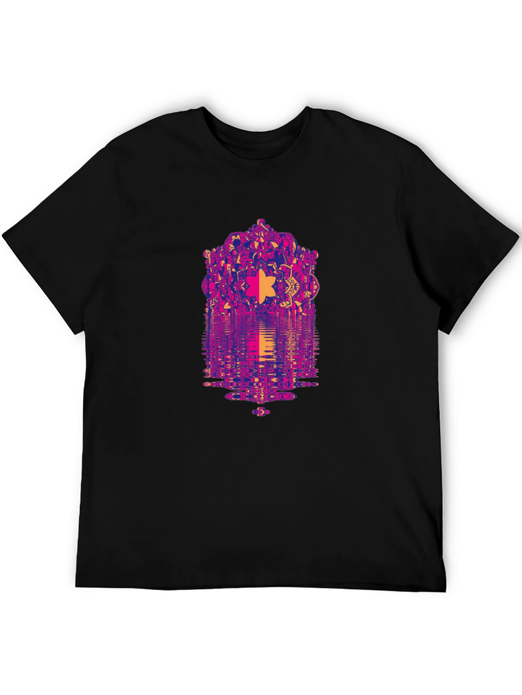 Psychedelic Mandala Reflection Graphic T-Shirt