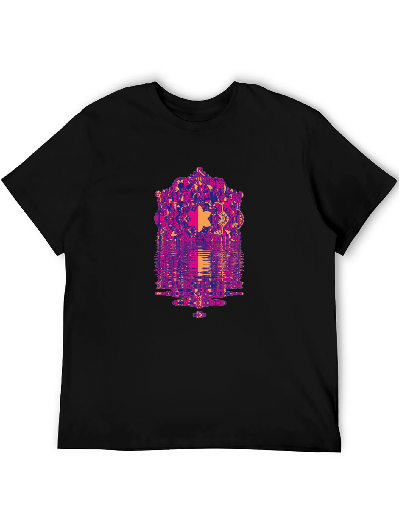 Psychedelic Mandala Reflection Graphic T-Shirt