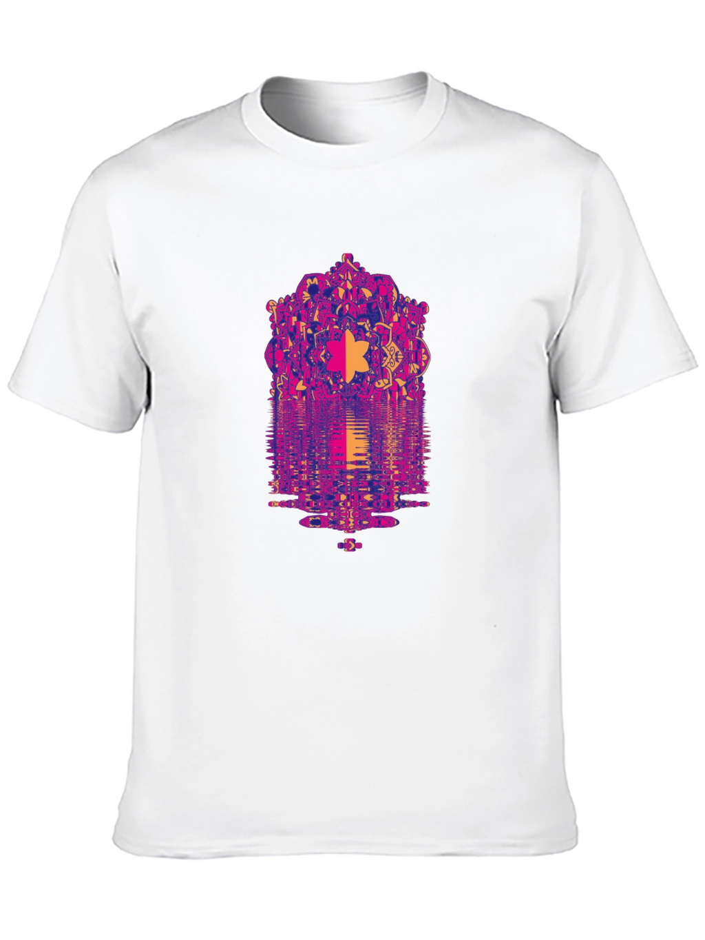 Psychedelic Mandala Reflection Graphic T-Shirt