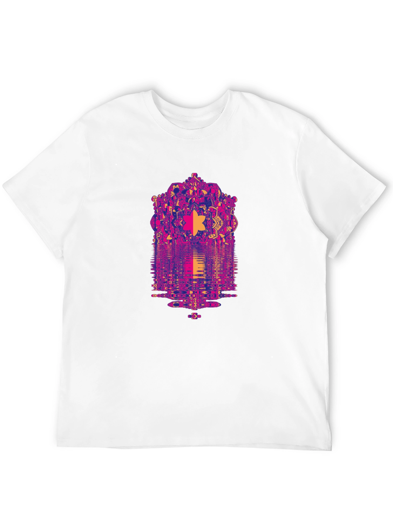 Psychedelic Mandala Reflection Graphic T-Shirt