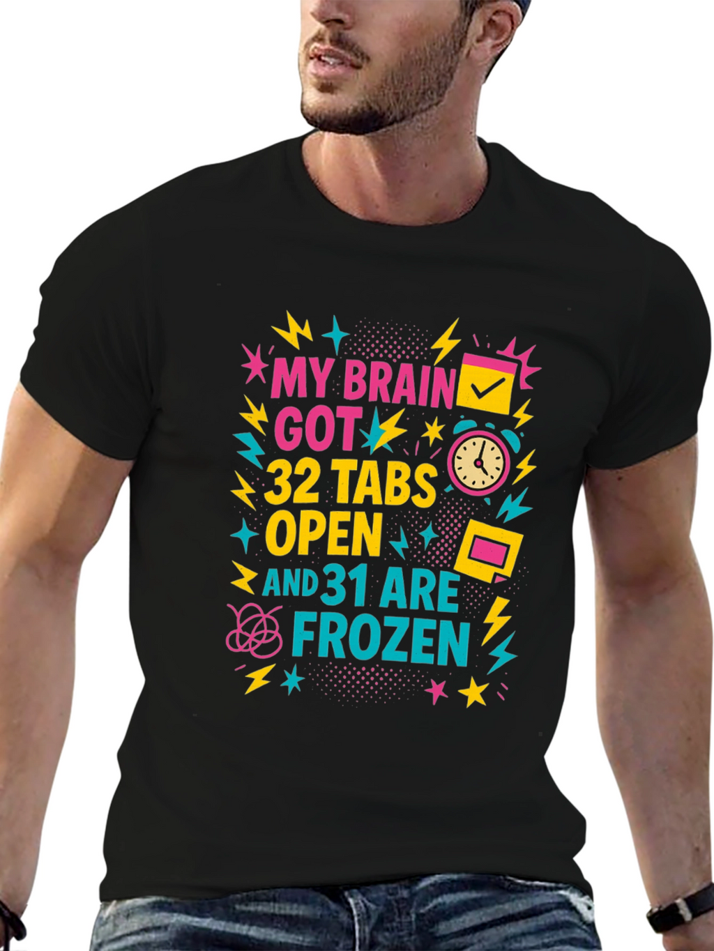 My Brain Got 32 Tabs Open T-Shirt