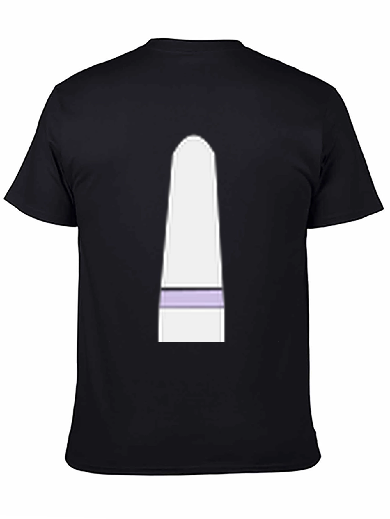 Mens Black T-Shirt with Funny Cartoon Character Graphic