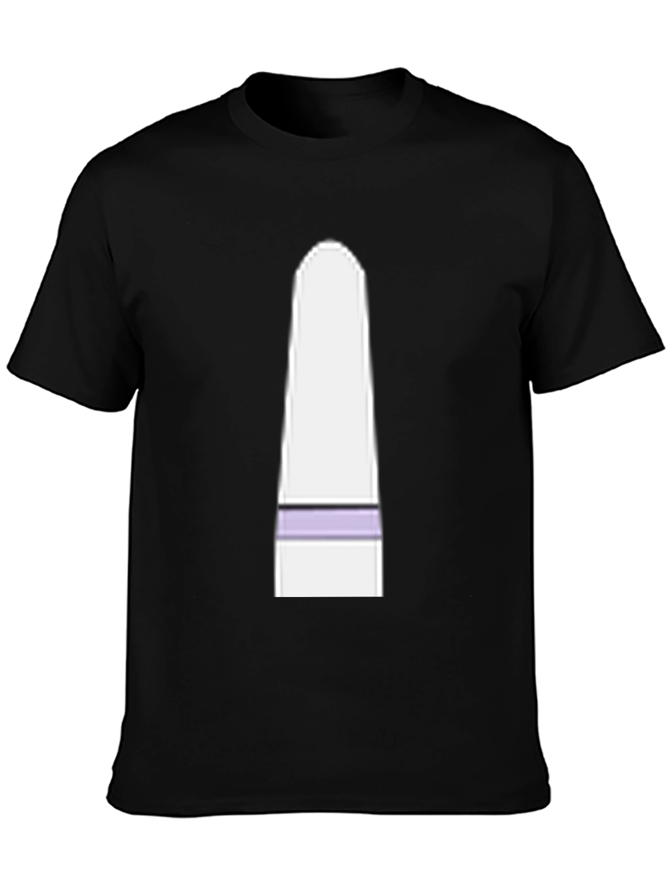 Mens Black T-Shirt with Funny Cartoon Character Graphic