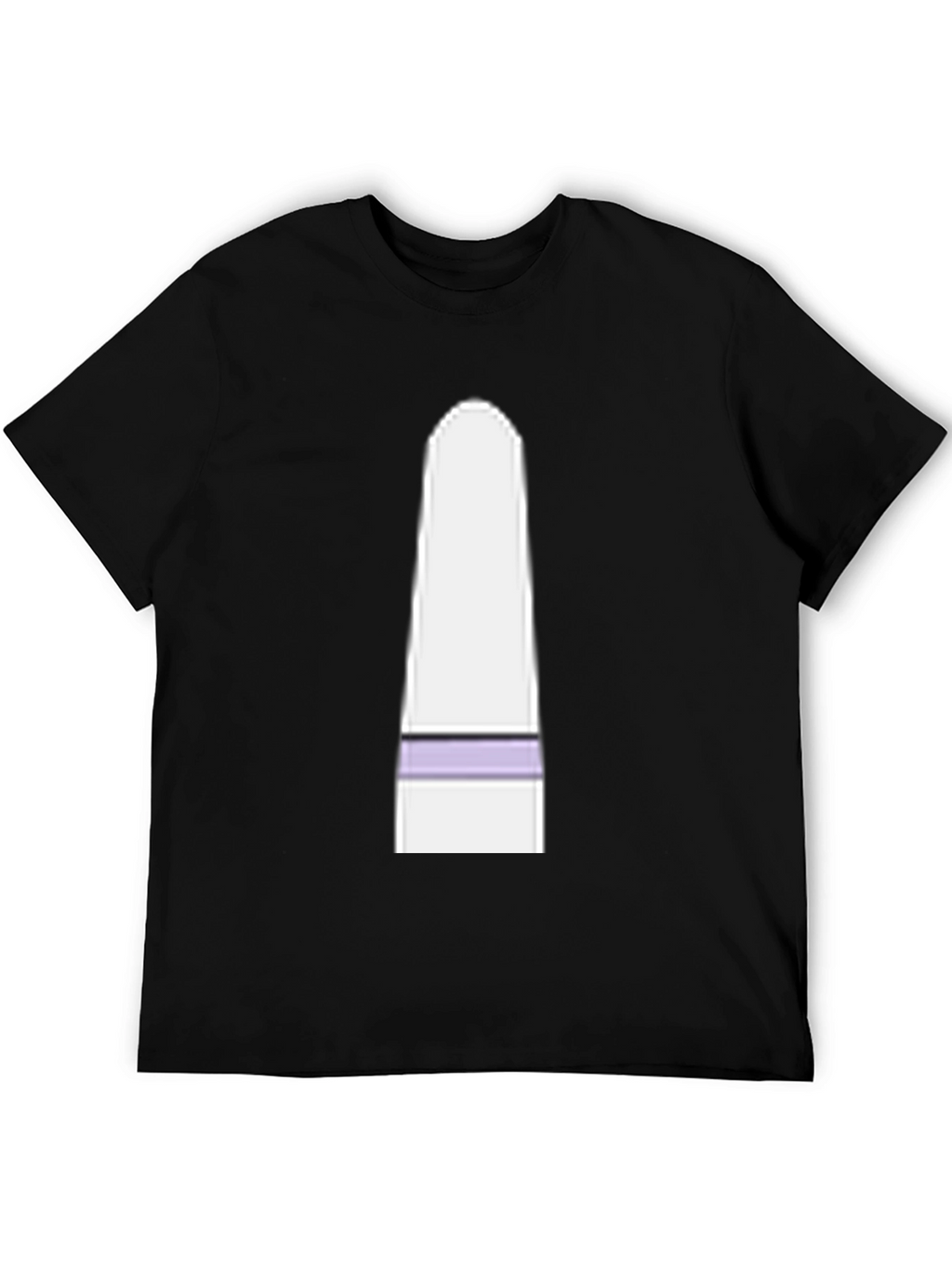 Mens Black T-Shirt with Funny Cartoon Character Graphic