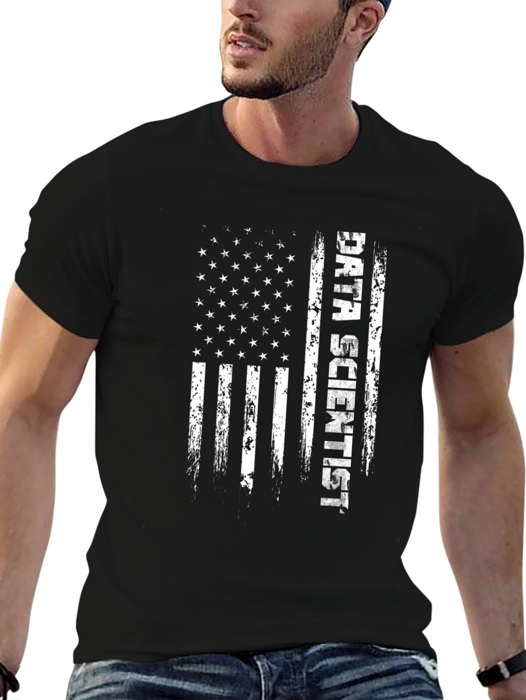 Data Scientist American Flag T-Shirt