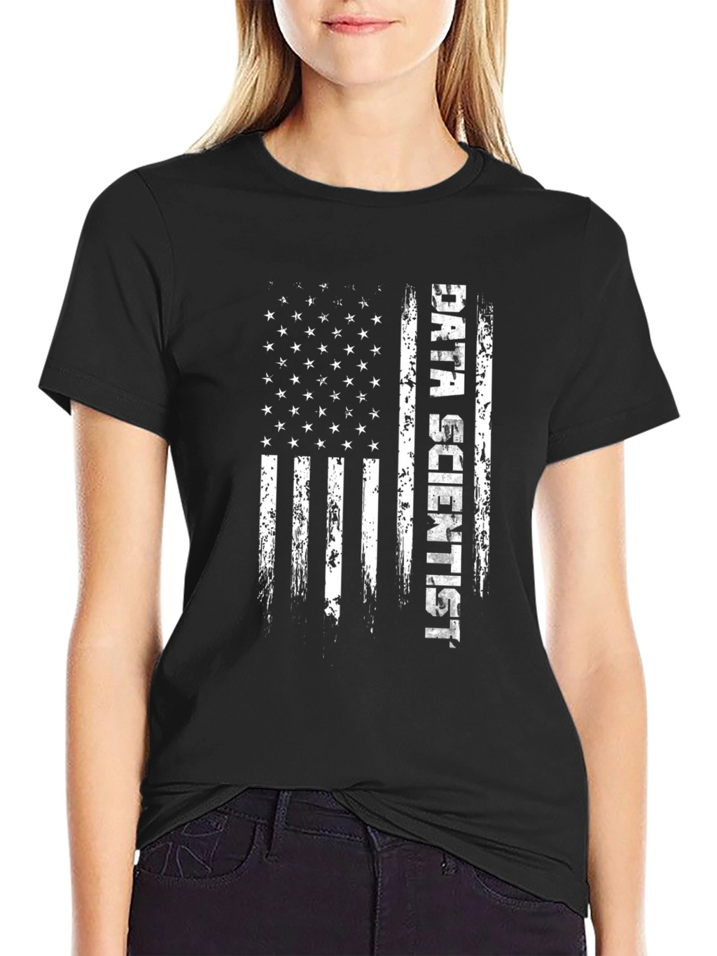 Data Scientist American Flag T-Shirt